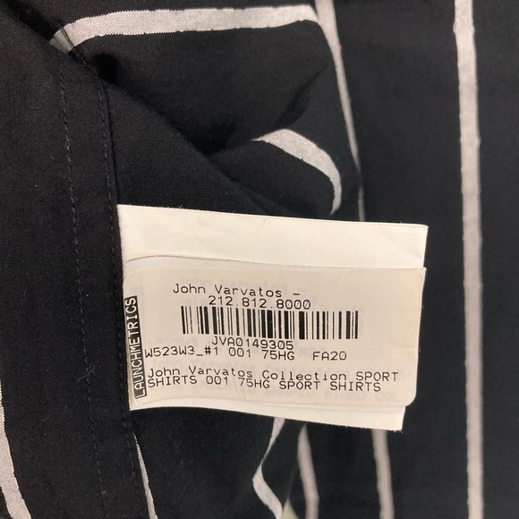 John Varvatos David Bowie pinstripe shirt. Size MEDIUM. - Picture 9 of 10